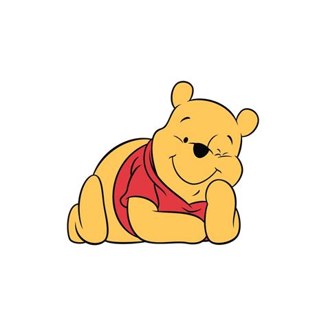 Instant download / Winnie The Pooh svg png Lying down svg | Etsy