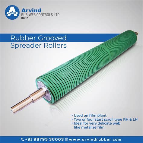 Rubber Grooved Spreader Rollers In 2021 Spreader Rubber Industry Roller