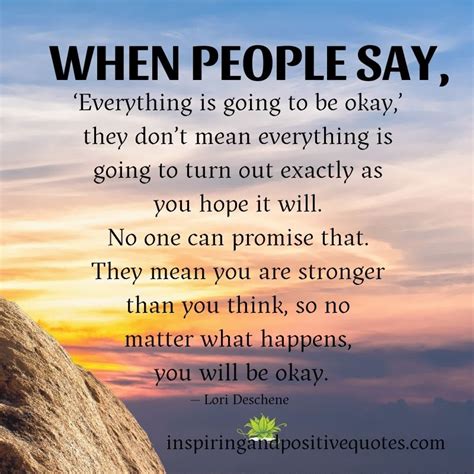 ‘everything Is Going To Be Okay Inspiring And Positive Quotes
