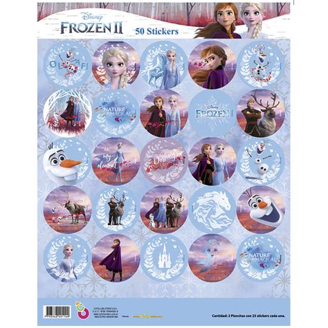 Frozen Ii 4801 Stickers Autoadhesivos X 50 Un
