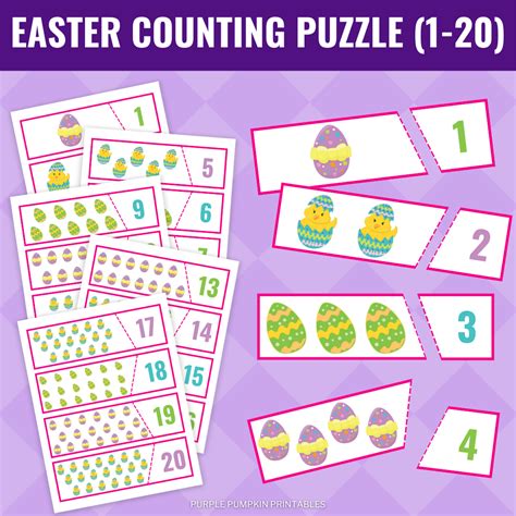 Easter Counting Puzzle Printable Made By Teachers
