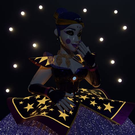 Magic On Twitter Simple Quick Render Of Glamrock Ballora This