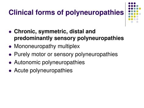 Ppt Polyneuropathies Mononeuropathies Motoneuron Diseases Powerpoint