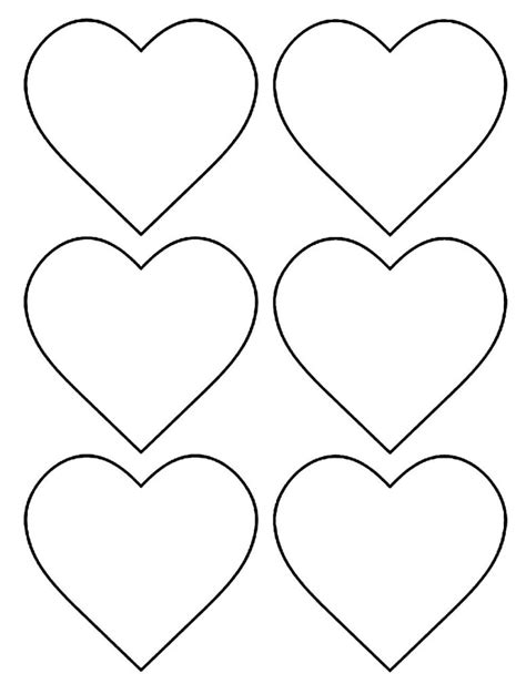 Moldes De Coração Vários Tamanhos Para Imprimir Casablog