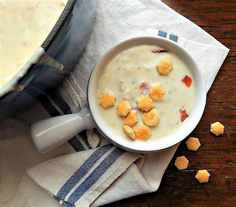 Once the clams are scrubbed, prepped, and steamed. New England Clam Chowder | Clam chowder, Chowder, Clams