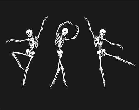 Skeleton Svg Skeleton Ballet Svg Files For Cricut Dancing Etsy