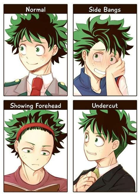 Deku Hairstyles My Hero Academia Memes Doujinshi Anime