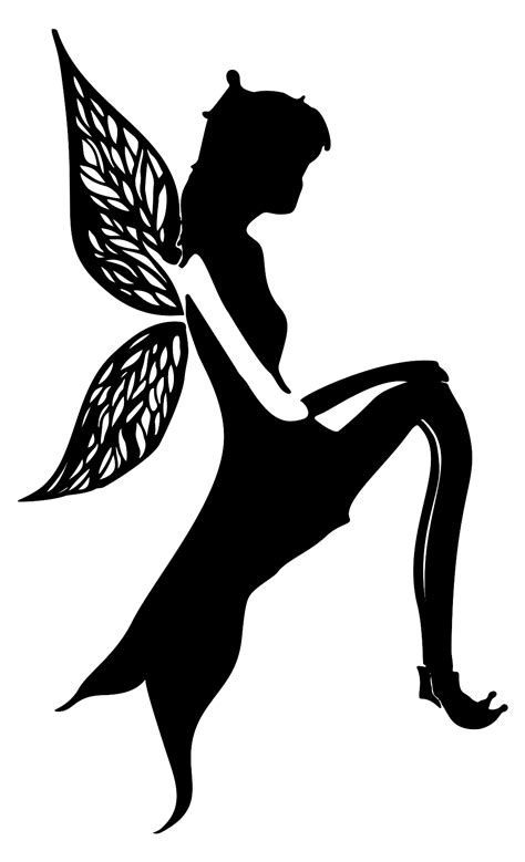 Fairy Silhouette Symbol Public Domain Vectors