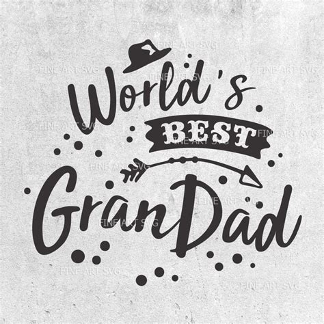 Worlds Best Grandad Svg Fathers Day Svg Grandad Svg Best Etsy Uk
