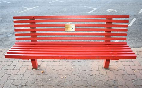 Red Benches Send A Message Au