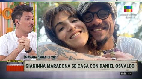 Detalles Del Casamiento De Gianinna Maradona Y Daniel Osvaldo Youtube