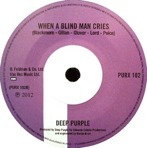 Never Beforewhen A Blind Man Cries 7 Inch 7 Single Von Deep Purple Cedech