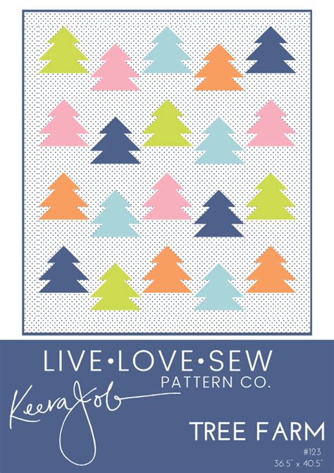 Live Love Sew Tree Farm By Keera Job Christmas Tree Quilt Block