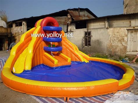 Yolloy Small Double Inflatable Water Slide For Pool For Sale Slide