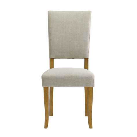 Upholstered Parsons Dining Chair Set Of 2 Ivory By Walker Edison