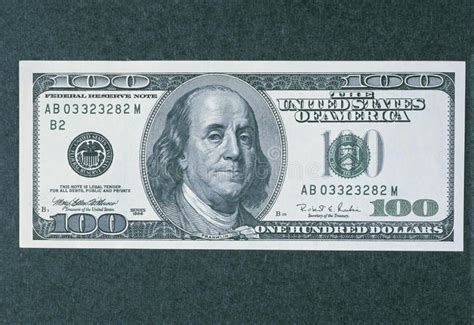 Front Side Of The New 100 Dollar Bill Editorial Stock Photo Image Of