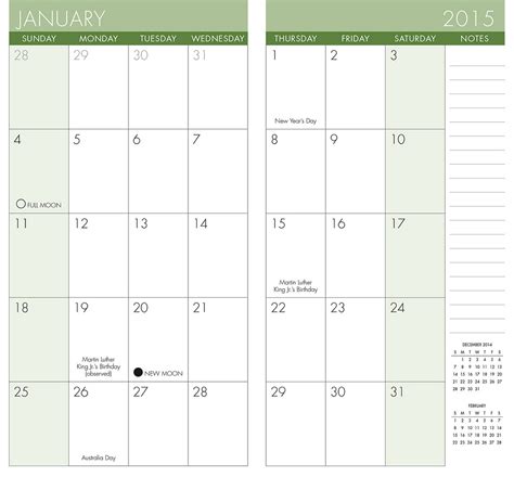 Pocket Calendar Printable Printable World Holiday