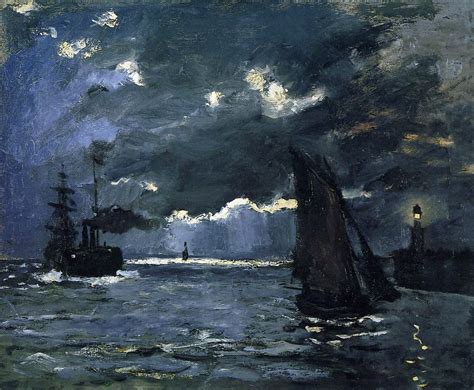 W 071 Claude Monet Seascape Night Effect 1866 A Photo On Flickriver