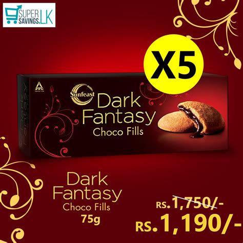 Sunfeast Dark Fantasy Choco Fills 75g X 5 Bundle Supersavings