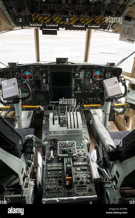Flight Deck Lockheed C 130 Hercules United States Coast Guard Plane