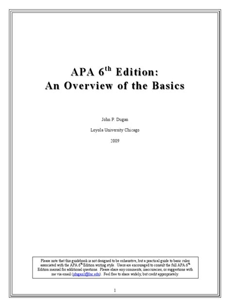 Apa 6th Edition Guide Pdf Citation Bracket