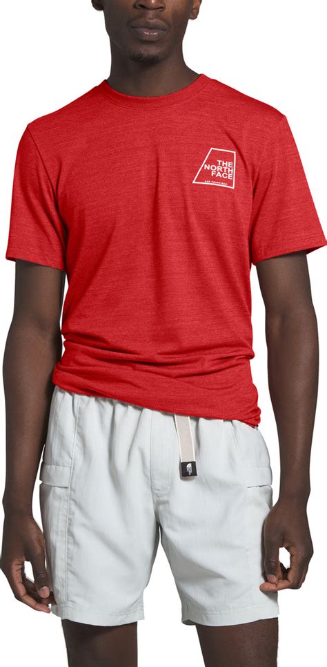 The North Face Ss Logo Marks Triblend Tee Mens Altitude Sports