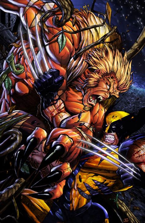 Wolverine And Sabretooth Vs Moon Knight And Werewolf By Night