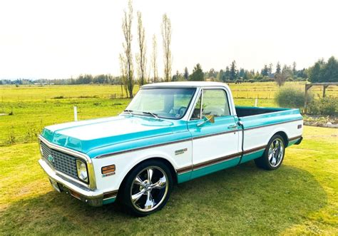 1972 Chevy C10 Cheyenne Factory Shortbed 2wd Ac Blows Cold Drive