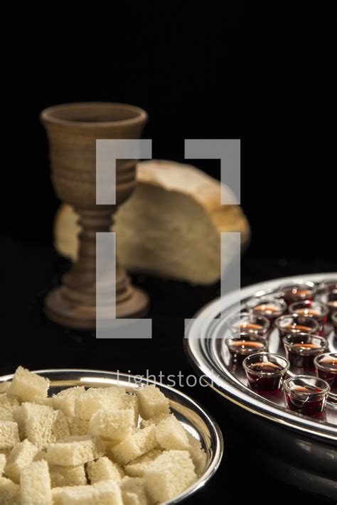 Communion Bread And Wine — Photo — Lightstock
