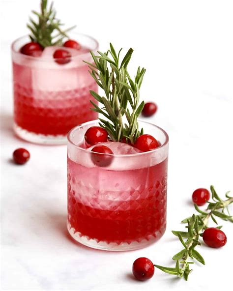Cranberry Cheer Cocktail The Bakermama