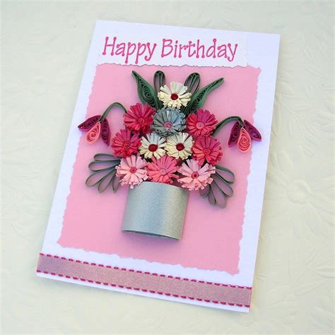 Handmade Quilled Birthday Cards Ideas ~ Easy Arts And Crafts Ideas