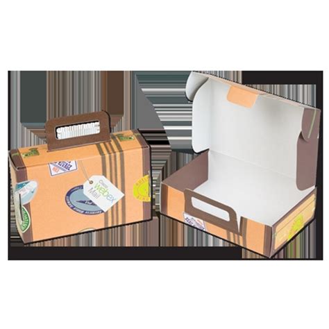 Cardboard Suitcase Boxes Custom Imprinted With Your Logo