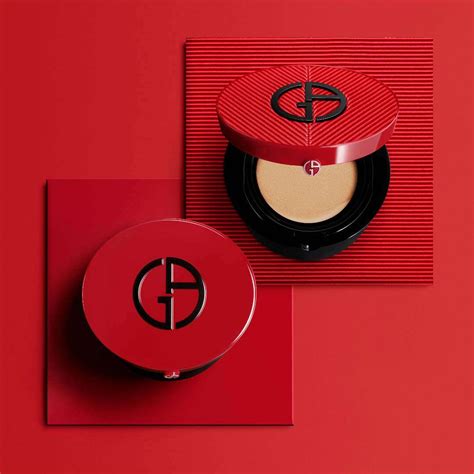Giorgio Armani Beauty Red Cushion Foundation Malachite Case Fredrik