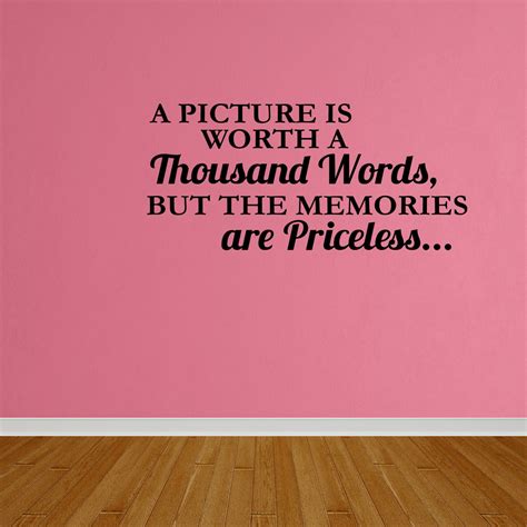 Wall Decal Quote Priceless Memories Home Bedroom Vinyl Wall Decal Dp483