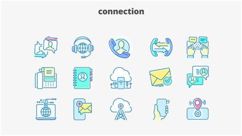 Get these amazing templates and elements for free and elevate your video projects. Connection- Filled Outline Animated Icons Videohive ...