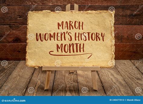 March Women History Month Stock Image Image Of March 240477013