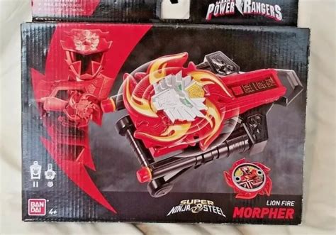 Power Rangers Ninja Steel Lion Fire Morpher With Action Sounds Fires
