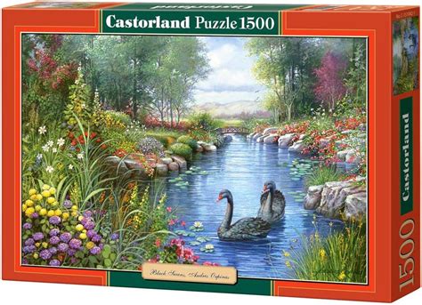 Castorland Csc151042 Hobby Panoramic Black Swans Andres Orpinas Jigsaw