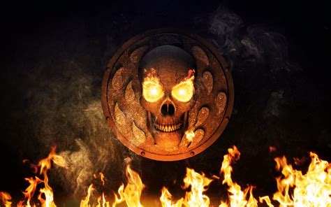 Skull Fire Wallpaper 61 Images