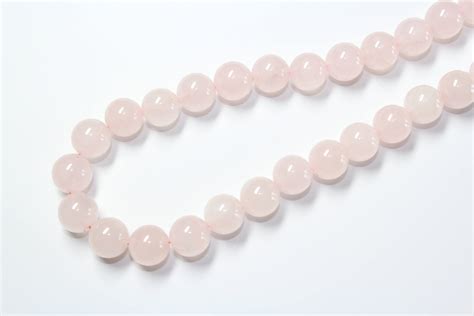 Pale Pink Rose Quartz Chunky Beads Necklace C1960s Wedding By