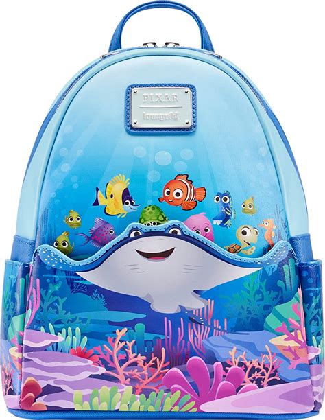 Amazon Com Loungefly Disney Finding Nemo Nemo And Friends Backpack Amazon Exclusive