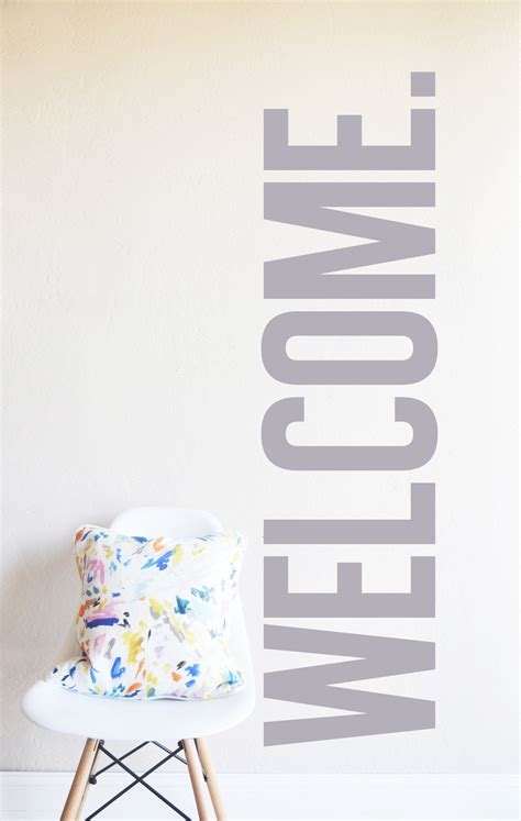 Welcome Wall Decal Wall Decals Wall Stickers Diy Wall Decals
