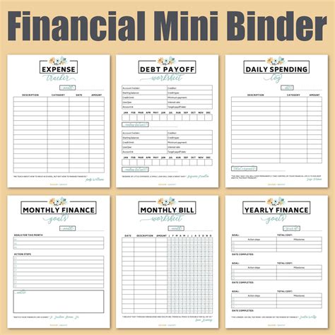 Free Mini Binder Printables Free Printable Templates