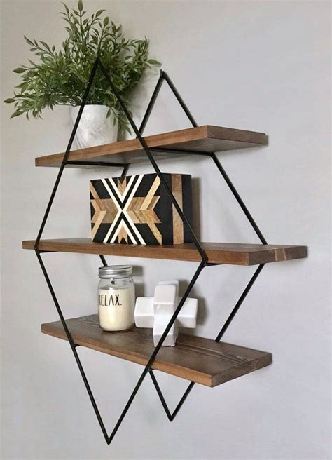 Choose from our latest collection of metal & wooden shelves perfectly designed for your home & office. Custom Diamond Shelf | Geometric Floating Shelf | Handmade ...
