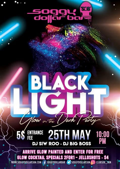 Black Light Glow In The Dark Party St Maarten Events
