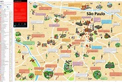 São Paulo Tourist Map - Ontheworldmap.com
