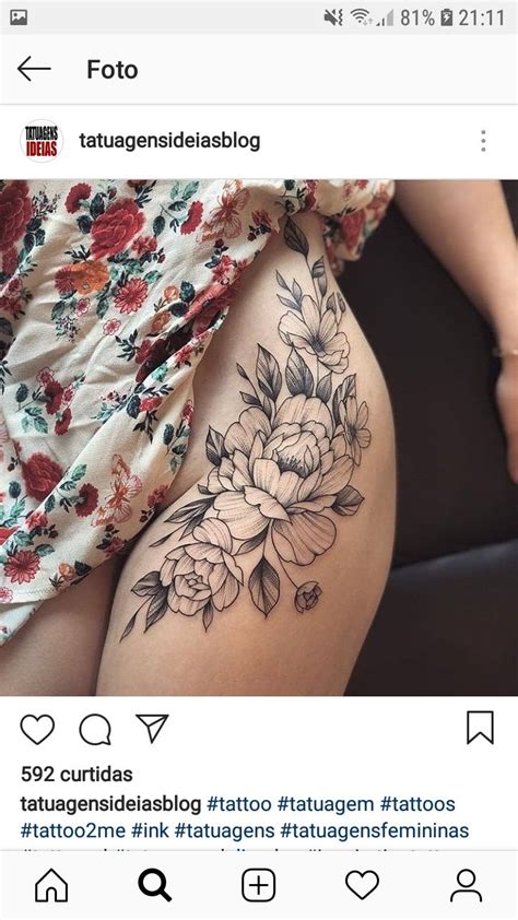 Imagem De Arabesco Por Studiok KarenLusvarghi Em Tattoos Flores