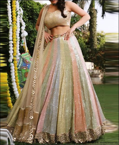 Designer Multi Color Lehenga Choli For Women Bollywood Etsy