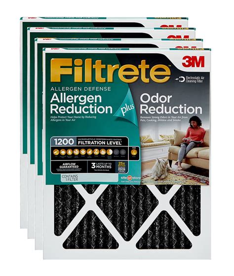 Filtrete 20x20x1 Allergen Plus Odor Reduction Hvac Furnace Air Filter