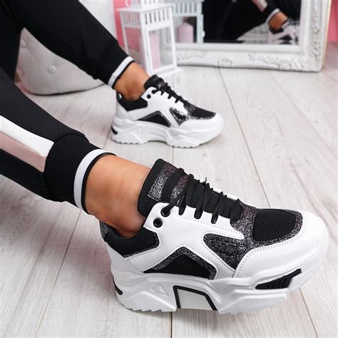 Womens Ladies Chunky Sole Party Sneakers Women Trainers Sport Platform